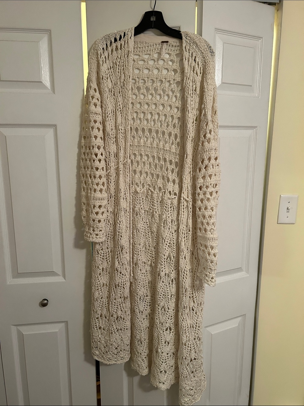 Free People Sweet Talker Crochet Duster Cardigan